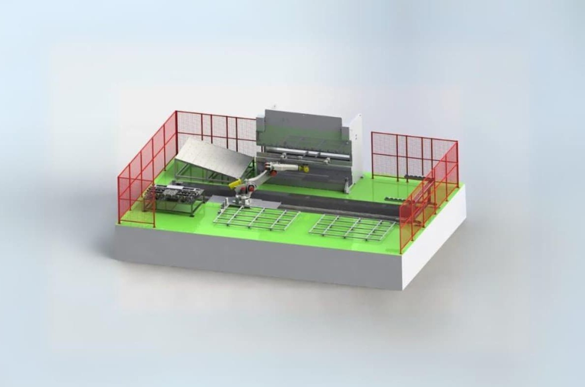 Automatisierte Roboter-Biegearbeitsstation