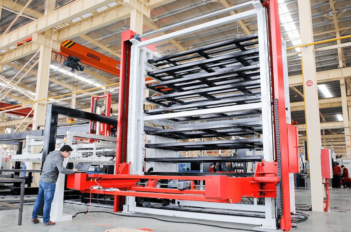 Hocheffizientes Mehrschicht-Materiallager-System