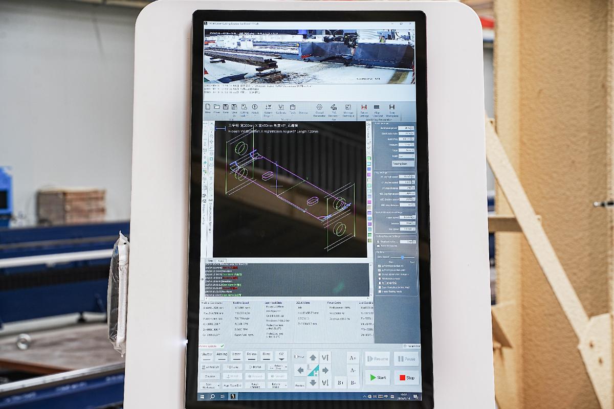 Integrierte Steuerung und Software für das Rohrschneiden