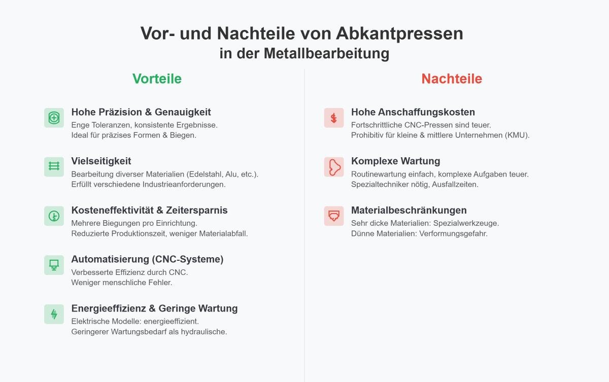 Gibt es Nachteile bei der Verwendung von Abkantpressen? Eine ausgewogene Sichtweise