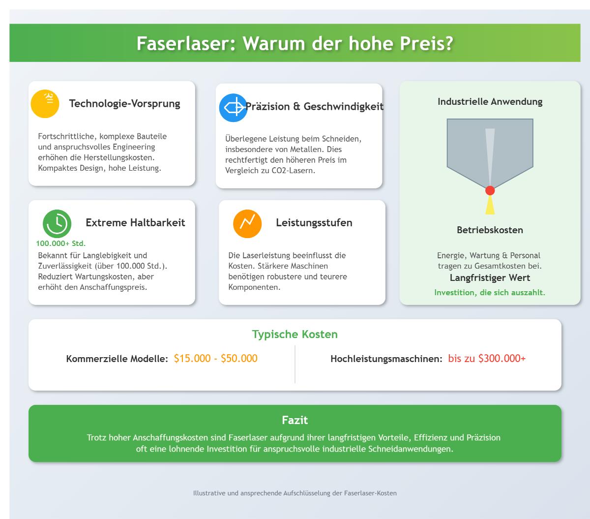 Warum sind Faserlaser so teuer? Aufschlüsselung der Kosten