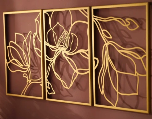 Lasergeschnittene Wandkunst