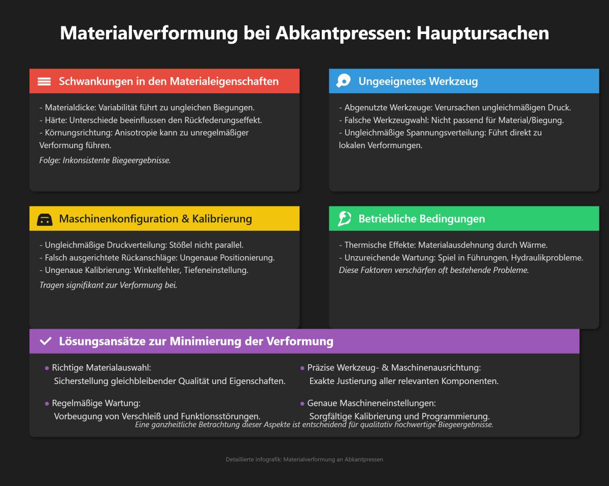 Wie man Materialverformungen während Abkantpressen-Operationen verhindert