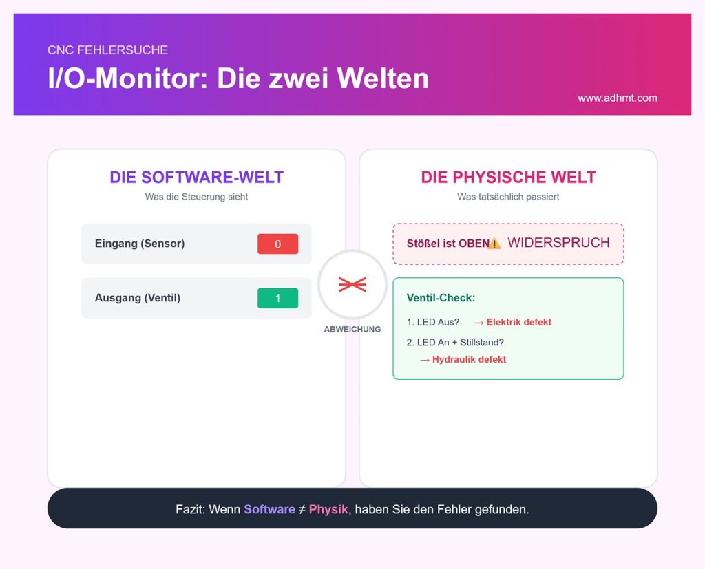 O (Observation): Das I/O-Monitor-„Röntgenbild“