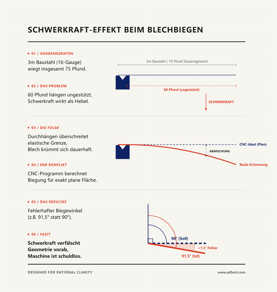 SCHWERKRAFT-EFFEKT BEIM BLECHBIEGEN